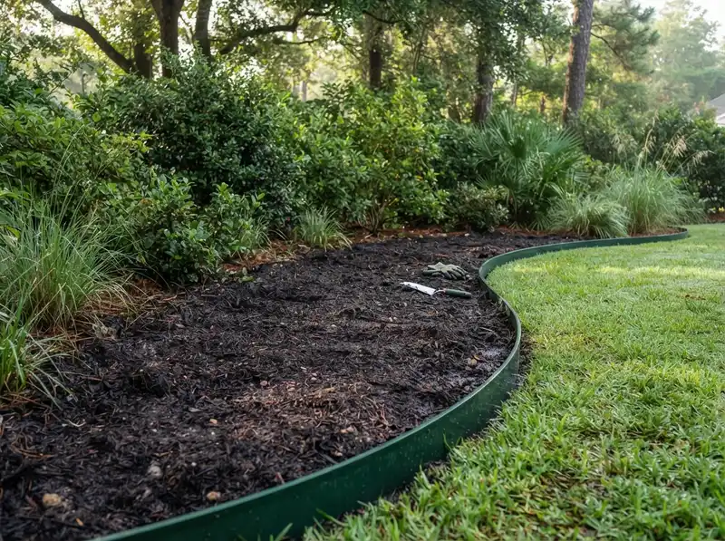 New garden bed soil preparation