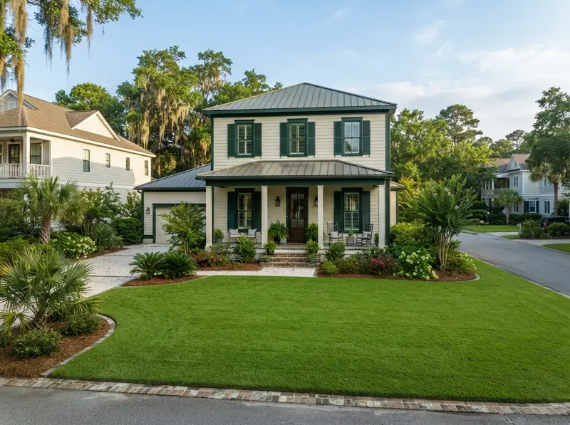 Manicured yard on Johns Island Manicured yard on Johns Island